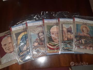 Tele/quadretti ricamo a mezzo punto