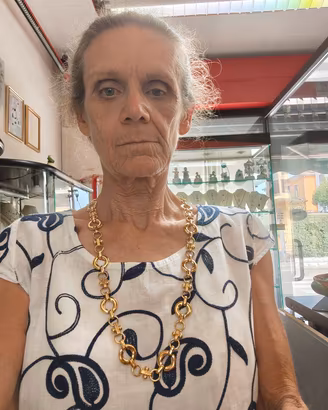 collana vintage originale in metallo dorato 