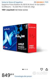 Cambio Sapphire RX 9070 XT con Garanzia con 5070