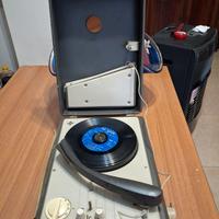 GIRADISCHI POTABILE CON CUSTODIA VINTAGE