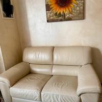 Divano in vera pelle 2 posti