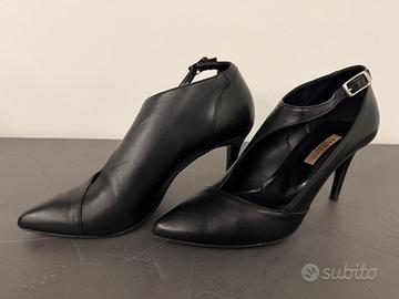 Albano - Scarpa in pelle nera con cinturini