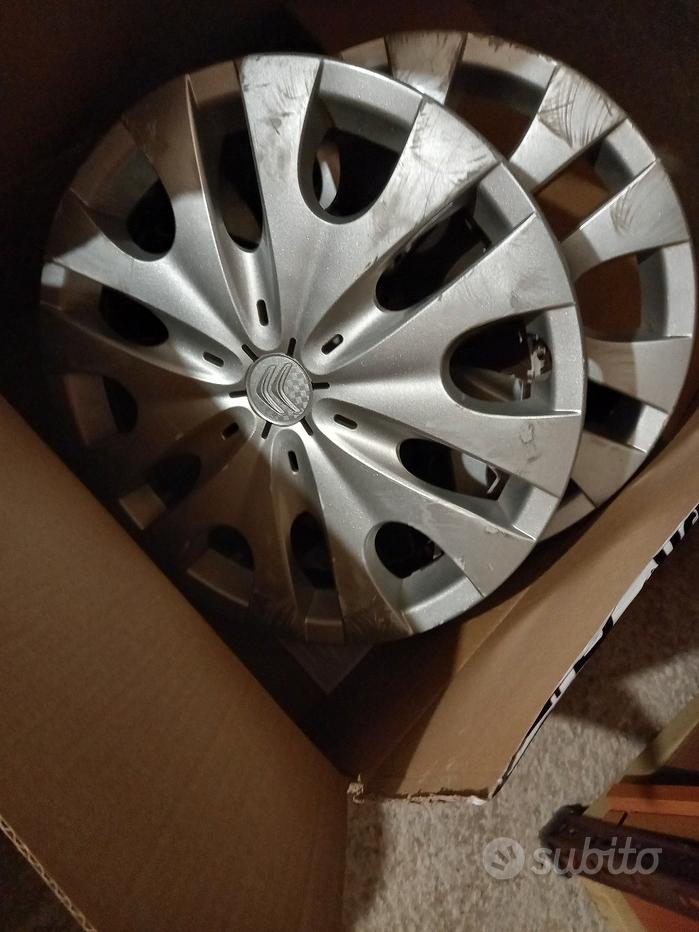RYELDOM Set 4 Copricerchi 14 Pollici Per Citroën C1 E Nemo – Nylon Flessibile, Made In Italy