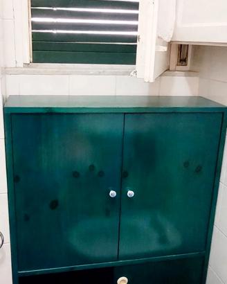 Scarpiera artigianale bassa verde