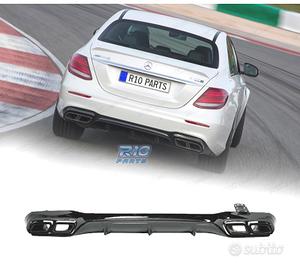 DIFFUSORE MERCEDES W213 16-20 LOOK E63 NERO LUCIDO