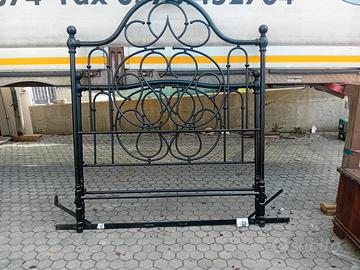 letto matrimoniale in ferro battuto nero 