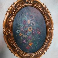 Cornice con quadro floreale