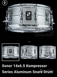 New!! Sonor rullante in alluminio Snare