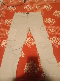 Pantalone uomo grigio con tasconi tg 46