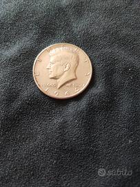 moneta mezzo dollaro 1964 arg.