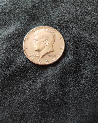 moneta mezzo dollaro 1964 arg.
