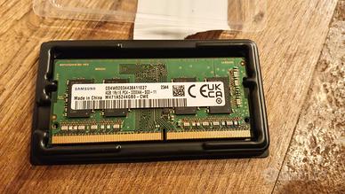 4Gb RAM Samsung per pc portatile