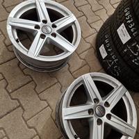 4 Cerchi in Lega Audi R16 Originali 5x112