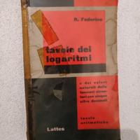 MANUALE SCOLASTICO “TAVOLE DEI LOGARITMI” DEL 1966