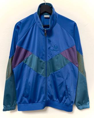 Sergio Tacchini vintage top con zip da uomo