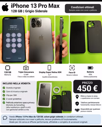 iPhone 13 pro Max 128 gb