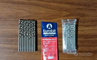Eurobit punte per metallo da 3 e 4 mm