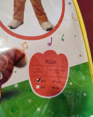 Costume 44 Gatti Lampo 3/4anni