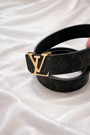 Cintura LV Initiales 40mm Nero Opaco - originale