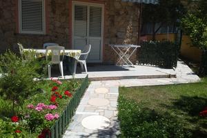 Bilocale con giardino in villetta con piscina