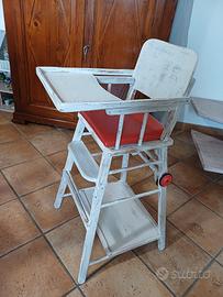 seggiolone pappa restaurato trasformabile 