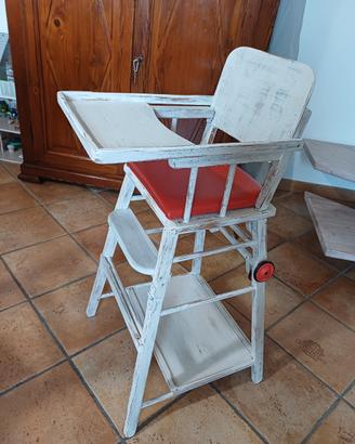 seggiolone pappa restaurato trasformabile 