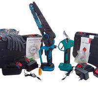 Motosega a batteria+Forbici potatura a batteria 