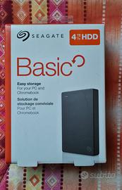 Seagate Hard disk esterno portatile 4 TB sigillato