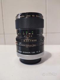 Canon FD 50mm f3.5 Macro 1:1 +Extension Tube