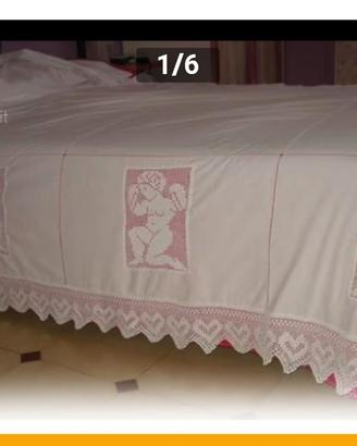 Coperta cotone uncinetto