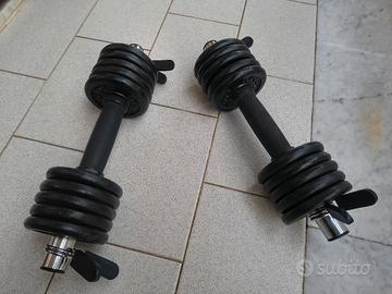 Manubri e pesi 2 x 6Kg