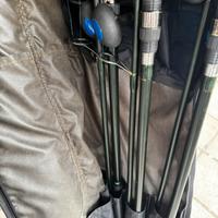 Canne carpfishing daiwa + sacca portacanne