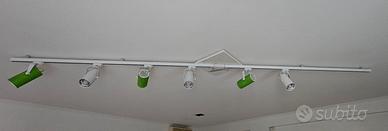 8 Faretti LED da Soffitto per 3.5 metri lineari