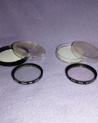 Coppia filtri Hoya e Optex per obiettivi 49mm