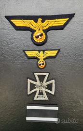 Set 3 fregi in stoffa copie tedesche rievocazione