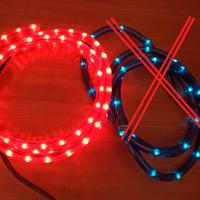 2 Luci LED rosse decorative 2m + telecomando