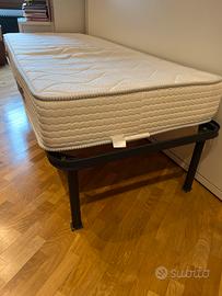 Rete letto e materasso singolo 190x80