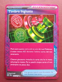 Timbro ingiusto 165/167 ita NM Pokemon