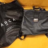 Borsa BARCA da donna, nera, vera pelle