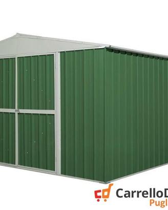 Box prefabbricato in acciaio 360x430cm verde