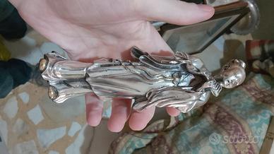 Statuina Orientale Geisha in Argento Riempito
