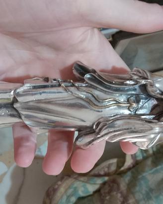 Statuina Orientale Geisha in Argento Riempito