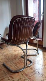 sedie vintage sedia Radiofreccia in acciaio cromat