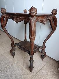 Tavolino con vassoio antico 