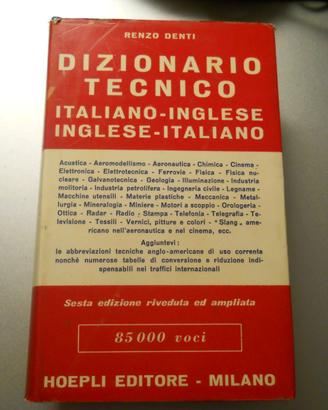 Dizionario Tecnico Inglese-Italiano U.HOEPLI