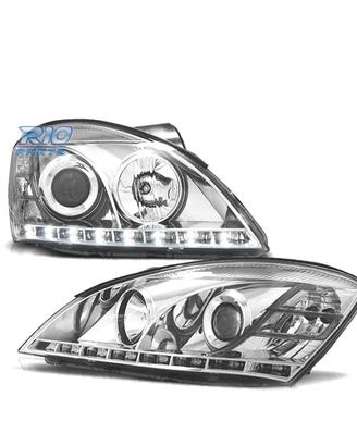 FARI PER KIA CEED 07-09 LUCE DIURNA FONDO CROMATO