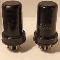 2 RCA  CRC-6SK7 VALVOLE MILITARI AMERICANE WW2