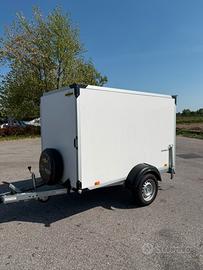 Rimorchio HUMBAUR furgonato con rampe