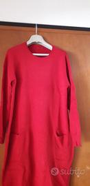 Abito di maglia rosso