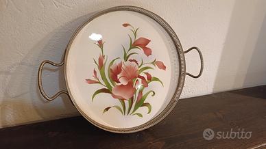 vassoio rotondo da portata stile Art Nouveau